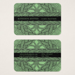 SAGE CABLE KNIT 3.5x2.5 Business Card