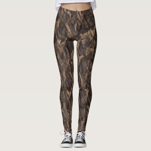 sage chestnut brown black bean leggings