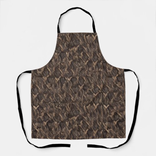 sage chestnut seal brown black bean apron