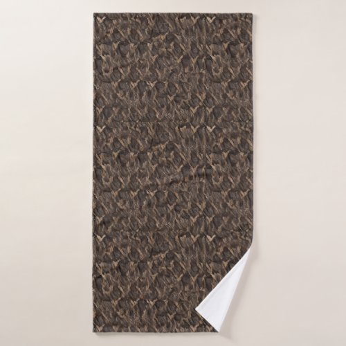 sage chestnut seal brown black bean bath towel