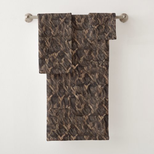 sage chestnut seal brown black bean bath towel set