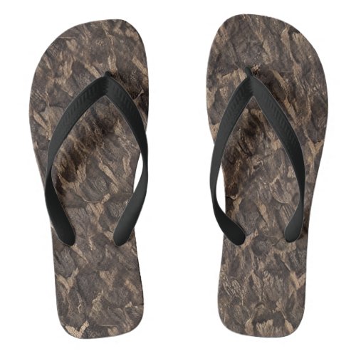 sage chestnut seal brown black bean flip flops