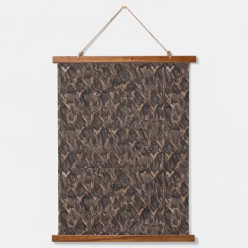 sage chestnut seal brown black bean hanging tapestry