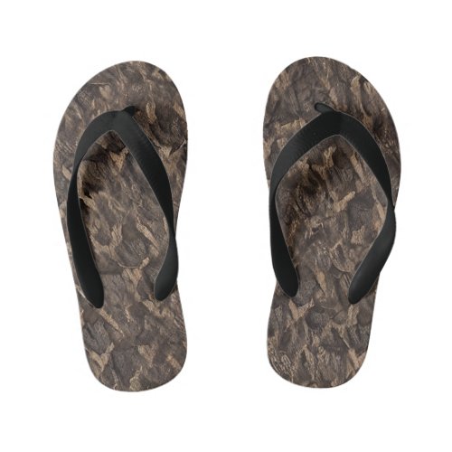 sage chestnut seal brown black bean kids flip flops