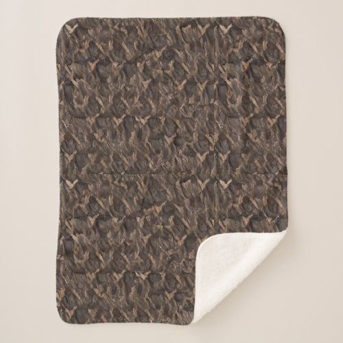 sage chestnut seal brown black bean sherpa blanket