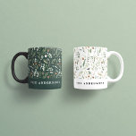 Sage Christmas modern minimal botanical elegant Coffee Mug<br><div class="desc">Modern minimum foliage sage green script holiday Christmas personalized gift wrap. Hand painted eucalyptus,  minimal foliage and modern rustic rattan wreath give this holiday card a luxurious feel. In classy greens,  browns,  black and grays.</div>