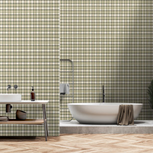 Sage Cottage Sage Green Tartan Plaid Wallpaper