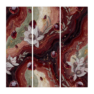 Sage Creative Crystal Arts January Garnet Essence Triptych