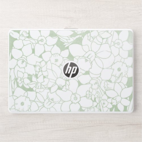 Sage Daffodils HP Laptop Skin