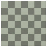 Sage Dark Green Checker Checkerboard Checkered Fabric