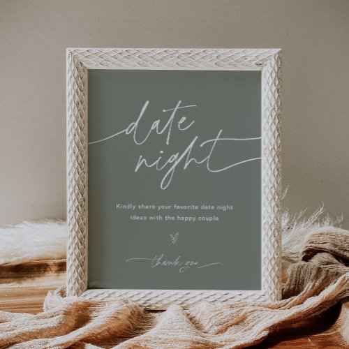 SAGE Date Night Ideas Sign