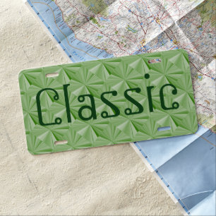 Sage Diamond Personalized License Plate by Janz