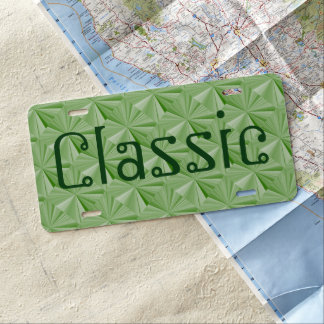 Sage Diamond Personalized License Plate by Janz