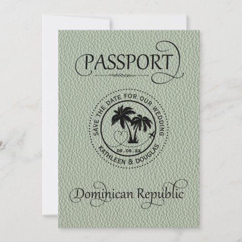 Sage Dominican Republic Passport Save the Date