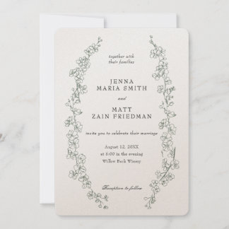 Sage Dream Wedding Invitation