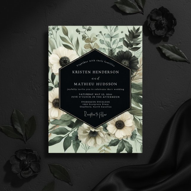 Sage Ethereal Botanical Wedding Invitation (Creator Uploaded)