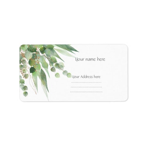 Sage Eucalyptus ADDRESS LABELS