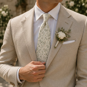 Sage Eucalyptus Heritage Foulard Neck Tie