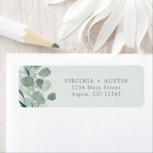 Sage Eucalyptus Return Address Label