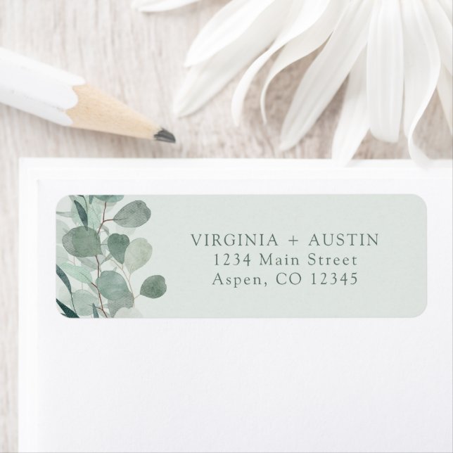 Sage Eucalyptus Return Address Label (Insitu)