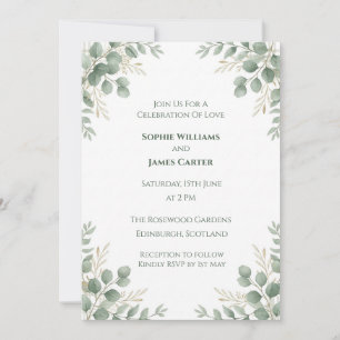 Sage Eucalyptus Wedding Invitation