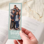 SAGE FAMILY IS EVERYTHING FARMHOUSE CUSTOM PHOTO BOOKMARKS<br><div class="desc">Custom photo bookmark in a rustic farmhouse style, perfect as a personalized family gift or keepsake. Showcase your favorite vertical couple or family photo with the heartfelt quote “Family is Everything” beautifully displayed. Easily add your family name at the bottom using the template. The design repeats on the back for...</div>