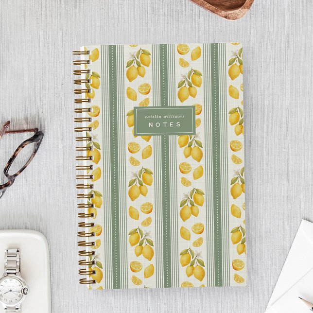 Sage | Farmers Market Lemon Personalized Notebook (Creator Uploaded)