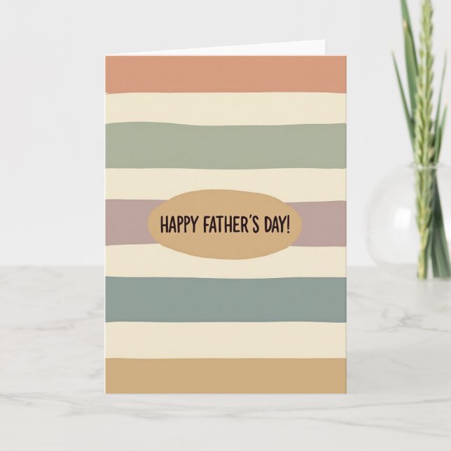 Sage Fathers Day Stripe Card (Front)
