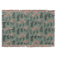 Sage Fern Throw Blanket
