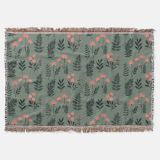 Sage Fern Throw Blanket