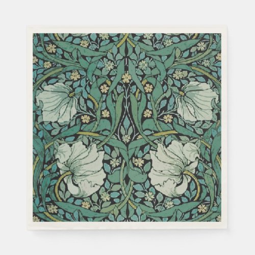 Sage Floral William Morris Napkins