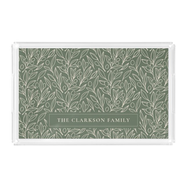 Sage Garden Acrylic Tray (Front)