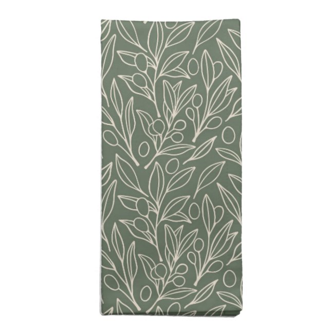 Sage Garden Cloth Napkin (Folded)