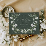 Sage Garden Save The Date Wedding Announcement<br><div class="desc">Our save the date wedding announcement card features fancy script lettering and sage sage green botanical garden elements for the most beautiful way to announce your engagement. This item is part of our Tieghan wedding suite T100,  please shop our store for matching products.</div>