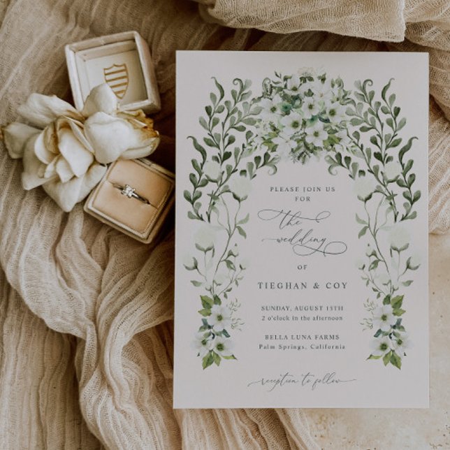 Sage Garden Wedding Invitation Announcement Card (Creator Uploaded)