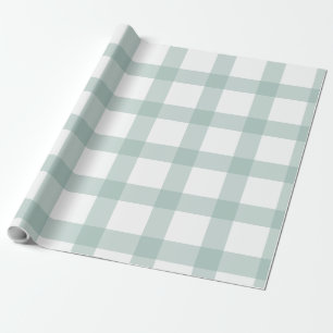 Sage Gingham Wrapping Paper