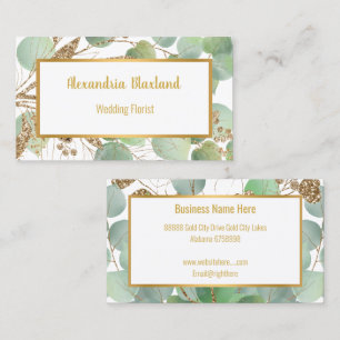 SAGE GOLD BOTANICAL BUSINESS CARD