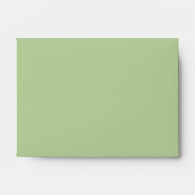 Sage Green 5x7 Envelope (Front)