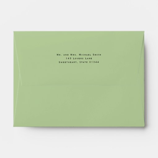 Sage Green 5x7 Envelope | Zazzle