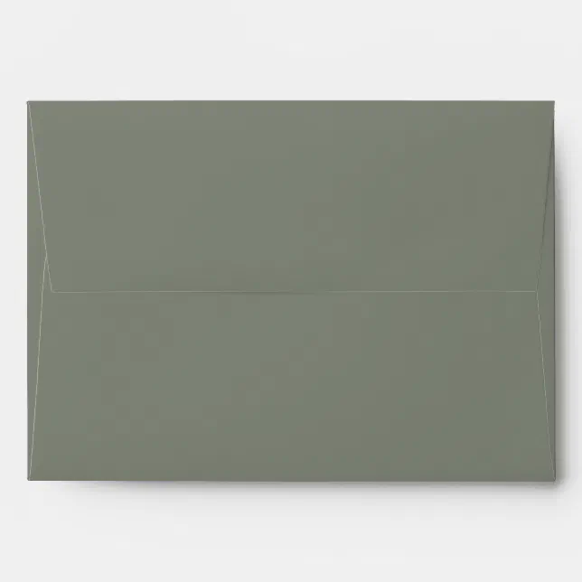 Sage Green 5x7 Envelope Zazzle