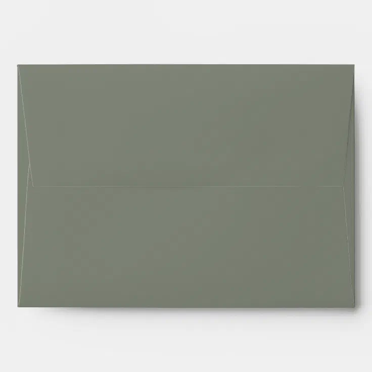 Sage Green 5x7 Envelope Zazzle