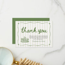 Sage Green A New Chapter Begins Thank you card