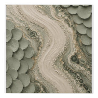 Sage Green Abstract Textured Canvas Wall Art
