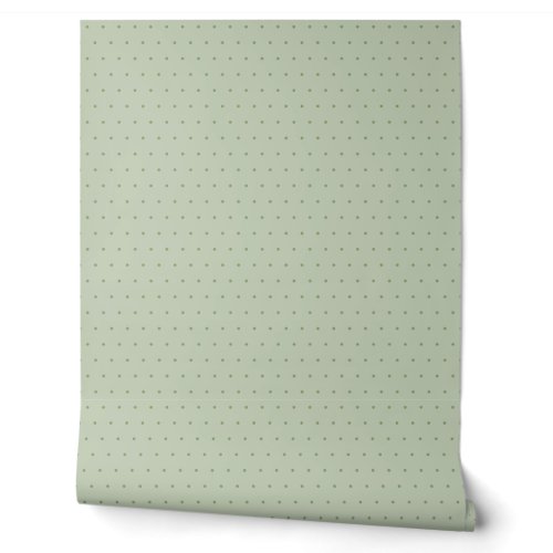 Sage Green Airy Swiss Dot Wallpaper Sage Green Airy Swiss Dot Wallpaper