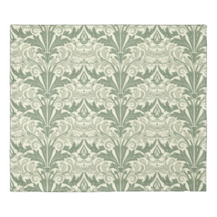 Sage Green and Cream Classic Victorian Floral Duve Duvet Cover