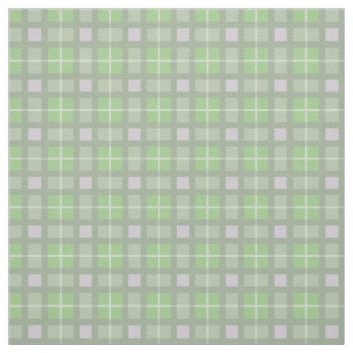 Sage green and grey tartan plaid pattern design fabric