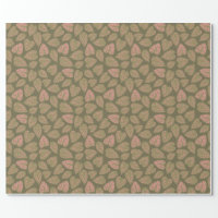 Sage Green, White Polka Dot Wrapping Paper, Zazzle