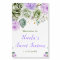 Sage Green and Purple Floral Sweet Sixteen Welcome
