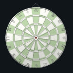 Sage Green And White Dart Board<br><div class="desc">Sage Green And White Dart Board</div>