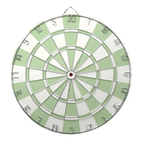 Sage Green And White Dart Board